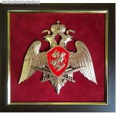 Плакетка с эмблемой Федеральной службы войск национальной гвардии РФ