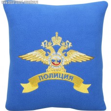 Подушка с вышитой эмблемой МВД России полиция