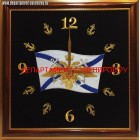 Настенные часы с вышитой эмблемой ВМФ