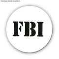 Магнит виниловый FBI белый фон